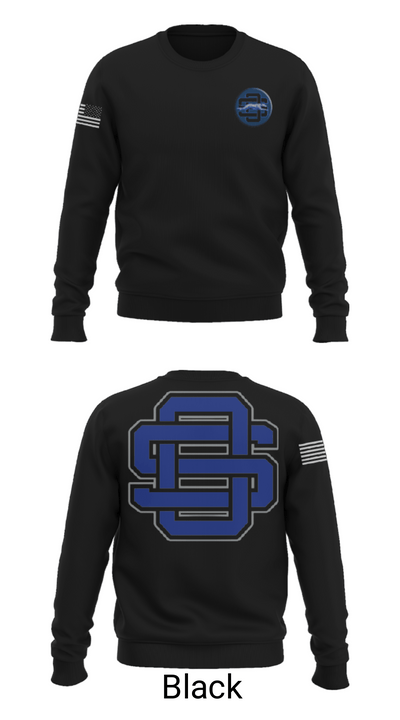 Ocean Springs Middle School Basketball 48303551 Crew Neck Sweatshirt - 9