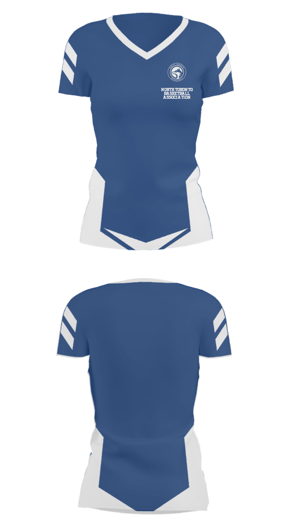 Women's Short Sleeve Vneck Shirt, North Toronto Basketball Association, Men's Basketball, Teamtime, Team time, sublimation, custom sports apparel, team uniforms, spirit wear, spiritwear, sports uniforms, custom shirts, team store, custom team store, fundraiser sports, apparel fundraiser