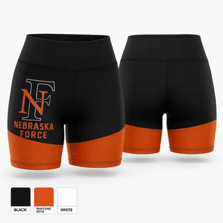 Womens Shorts, Nebraska Force, Softball, Teamtime, Team time, sublimation, custom sports apparel, team uniforms, spirit wear, spiritwear, sports uniforms, custom shirts, team store, custom team store, fundraiser sports, apparel fundraiser