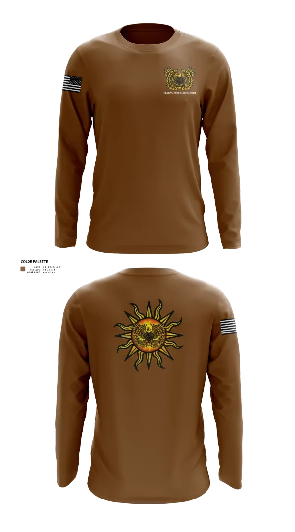 Long Sleeve Performance Shirt, FLARNG SUNSHINE COHORT, , Teamtime, Team time, sublimation, custom sports apparel, team uniforms, spirit wear, spiritwear, sports uniforms, custom shirts, team store, custom team store, fundraiser sports, apparel fundraiser