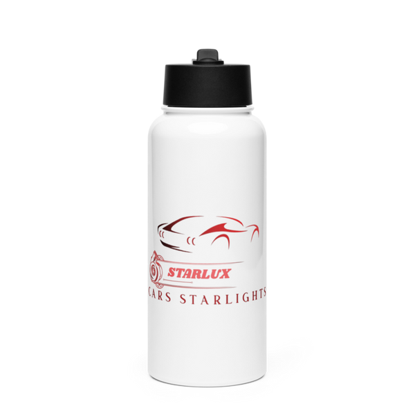 STARLUX 10097849 Stainless Steel Water Bottle with a Straw Lid