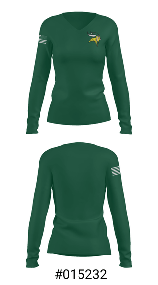 Women's Long Sleeve Vneck Shirt, Archbishop Wood Catholic High School Bowling, Bowling, Teamtime, Team time, sublimation, custom sports apparel, team uniforms, spirit wear, spiritwear, sports uniforms, custom shirts, team store, custom team store, fundraiser sports, apparel fundraiser