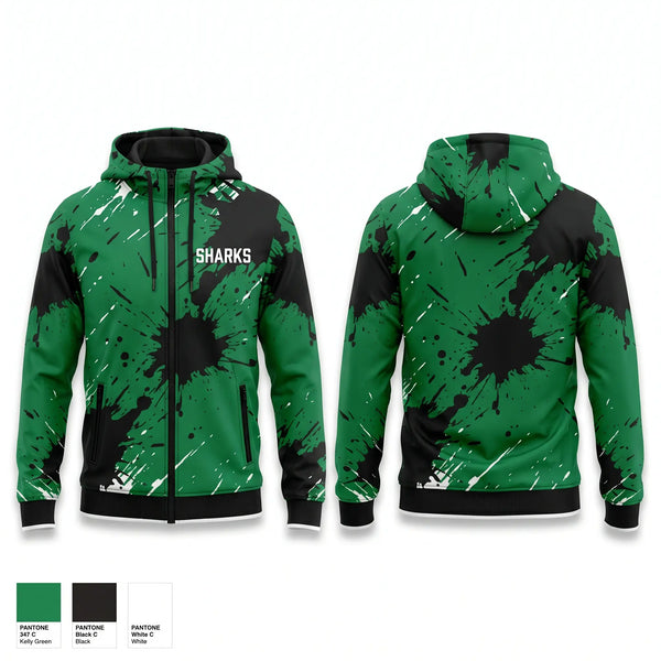 Windbreaker, Sharks, Men's Soccer, Teamtime, Team time, sublimation, custom sports apparel, team uniforms, spirit wear, spiritwear, sports uniforms, custom shirts, team store, custom team store, fundraiser sports, apparel fundraiser