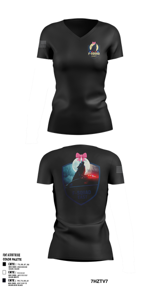 Womens Short Sleeve Vneck Shirt, F- Squad East, Police, Teamtime, Team time, sublimation, custom sports apparel, team uniforms, spirit wear, spiritwear, sports uniforms, custom shirts, team store, custom team store, fundraiser sports, apparel fundraiser