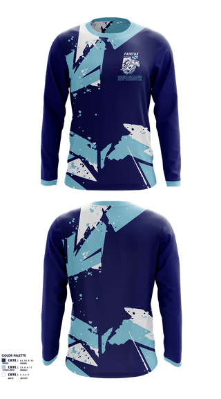 Long Sleeve Performance Shirt, Fairfax Stampede Boys Basketball, Men's Basketball, Teamtime, Team time, sublimation, custom sports apparel, team uniforms, spirit wear, spiritwear, sports uniforms, custom shirts, team store, custom team store, fundraiser sports, apparel fundraiser