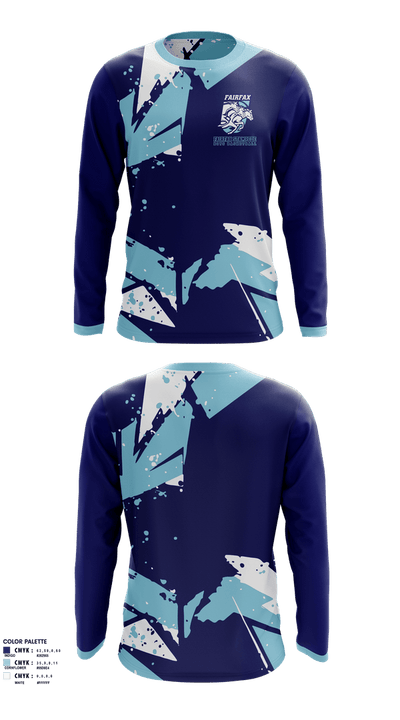 Fairfax Stampede Boys Basketball Long Sleeve Performance Shirt 100