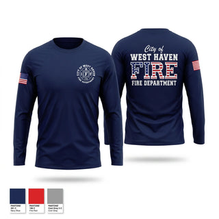 Long Sleeve Performance Shirt, City of West Haven Fire Department, Fire Department, Teamtime, Team time, sublimation, custom sports apparel, team uniforms, spirit wear, spiritwear, sports uniforms, custom shirts, team store, custom team store, fundraiser sports, apparel fundraiser