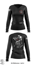 386th ECES/CEF 44039063 Women's Long Sleeve V-neck Shirt - 1