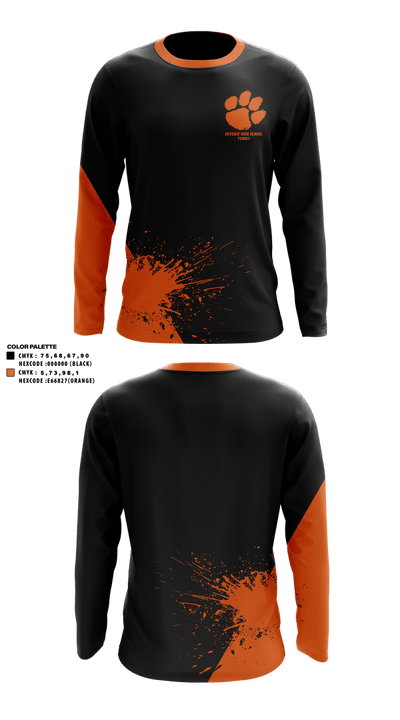 Beverly High School Tennis 42546439 Long Sleeve Performance Shirt 1