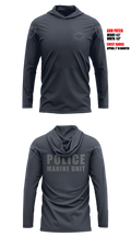 Sacramento Police Marine Unit Long Sleeve hooded sunshirt - 7