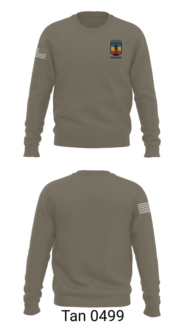 Crew Neck Sweatshirt, 211th RTI, National Guard, Teamtime, Team time, sublimation, custom sports apparel, team uniforms, spirit wear, spiritwear, sports uniforms, custom shirts, team store, custom team store, fundraiser sports, apparel fundraiser