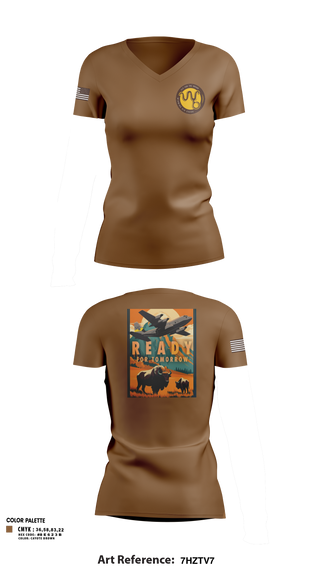 Womens Short Sleeve Vneck Shirt, 153rd R&R, Air Force, Teamtime, Team time, sublimation, custom sports apparel, team uniforms, spirit wear, spiritwear, sports uniforms, custom shirts, team store, custom team store, fundraiser sports, apparel fundraiser