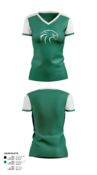 Womens Short Sleeve Vneck Shirt, NSU Riverhawks Football, , Teamtime, Team time, sublimation, custom sports apparel, team uniforms, spirit wear, spiritwear, sports uniforms, custom shirts, team store, custom team store, fundraiser sports, apparel fundraiser