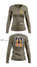 335th Signal Command (Theater) Women's Long Sleeve V-neck Shirt - 3