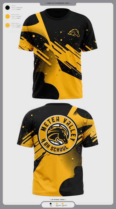 Metea Valley High School Cheer 96396999 Old School Cotton Feel Shirt - 1