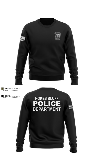 Crew Neck Sweatshirt, HOKES BLUFF POLICE DEPARTMENT, Police, Teamtime, Team time, sublimation, custom sports apparel, team uniforms, spirit wear, spiritwear, sports uniforms, custom shirts, team store, custom team store, fundraiser sports, apparel fundraiser
