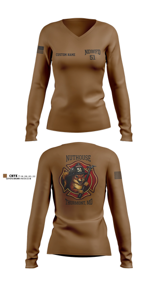 Womens Long Sleeve Vneck Shirt, NTAG HEARTLAND 2026, Navy, Teamtime, Team time, sublimation, custom sports apparel, team uniforms, spirit wear, spiritwear, sports uniforms, custom shirts, team store, custom team store, fundraiser sports, apparel fundraiser
