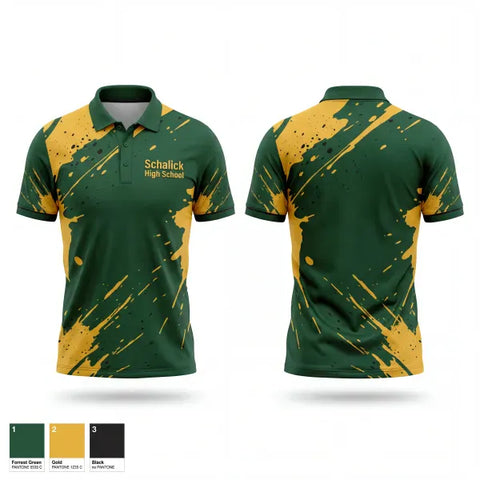Short Sleeve Performance Polo, Schalick High School, Wrestling, Teamtime, Team time, sublimation, custom sports apparel, team uniforms, spirit wear, spiritwear, sports uniforms, custom shirts, team store, custom team store, fundraiser sports, apparel fundraiser