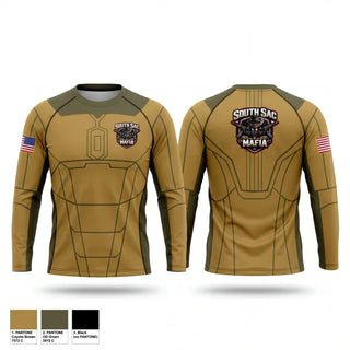 Long Sleeve Performance Shirt, SAC SOUTH, Army, Teamtime, Team time, sublimation, custom sports apparel, team uniforms, spirit wear, spiritwear, sports uniforms, custom shirts, team store, custom team store, fundraiser sports, apparel fundraiser