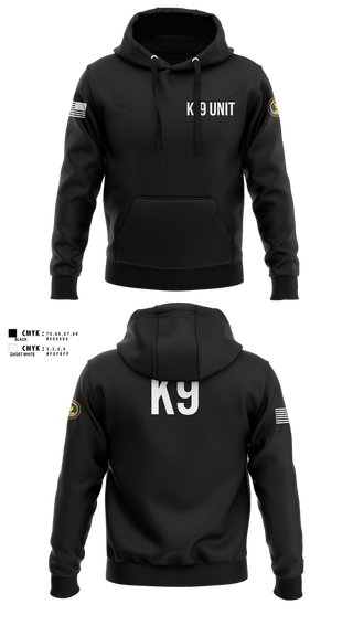 Hoodie, K-9 Unit, Police, Teamtime, Team time, sublimation, custom sports apparel, team uniforms, spirit wear, spiritwear, sports uniforms, custom shirts, team store, custom team store, fundraiser sports, apparel fundraiser