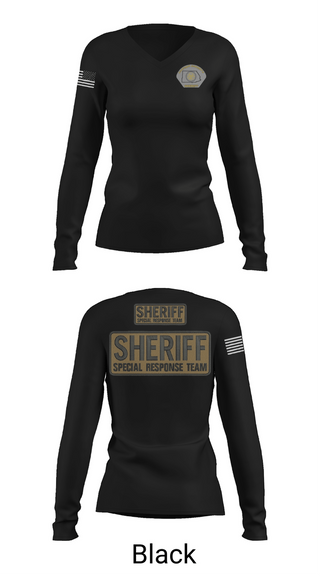 Womens Long Sleeve Vneck Shirt, Crime Suppression, Police, Teamtime, Team time, sublimation, custom sports apparel, team uniforms, spirit wear, spiritwear, sports uniforms, custom shirts, team store, custom team store, fundraiser sports, apparel fundraiser