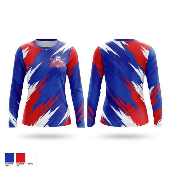 Long Sleeve Performance Shirt, NorCal Diamond Dogs, Softball, Teamtime, Team time, sublimation, custom sports apparel, team uniforms, spirit wear, spiritwear, sports uniforms, custom shirts, team store, custom team store, fundraiser sports, apparel fundraiser