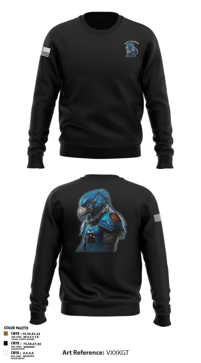 Battlehawks 56996020 Crew Neck Sweatshirt - 3