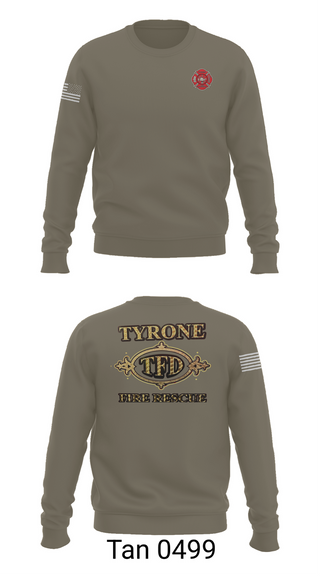 Crew Neck Sweatshirt, Tyrone Fire Department, Fire Department, Teamtime, Team time, sublimation, custom sports apparel, team uniforms, spirit wear, spiritwear, sports uniforms, custom shirts, team store, custom team store, fundraiser sports, apparel fundraiser