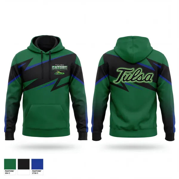 Hoodie, Tulsa Gators, , Teamtime, Team time, sublimation, custom sports apparel, team uniforms, spirit wear, spiritwear, sports uniforms, custom shirts, team store, custom team store, fundraiser sports, apparel fundraiser