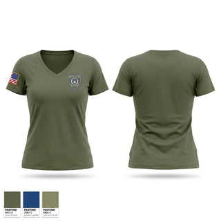 Womens Short Sleeve Vneck Shirt, Haughton Police Department, Police, Teamtime, Team time, sublimation, custom sports apparel, team uniforms, spirit wear, spiritwear, sports uniforms, custom shirts, team store, custom team store, fundraiser sports, apparel fundraiser