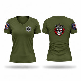 Womens Short Sleeve Vneck Shirt, Texas City ISD Emergency Management & Safety, Police, Teamtime, Team time, sublimation, custom sports apparel, team uniforms, spirit wear, spiritwear, sports uniforms, custom shirts, team store, custom team store, fundraiser sports, apparel fundraiser