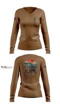 USS FRANK E PETERSEN JR 29693952 Women's Long Sleeve V-neck Shirt - 100