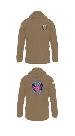 Windbreaker, USS Bougainville CPO, , Teamtime, Team time, sublimation, custom sports apparel, team uniforms, spirit wear, spiritwear, sports uniforms, custom shirts, team store, custom team store, fundraiser sports, apparel fundraiser