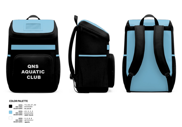 Gear Bag, QNS Aquatic Club, Swimming, Teamtime, Team time, sublimation, custom sports apparel, team uniforms, spirit wear, spiritwear, sports uniforms, custom shirts, team store, custom team store, fundraiser sports, apparel fundraiser