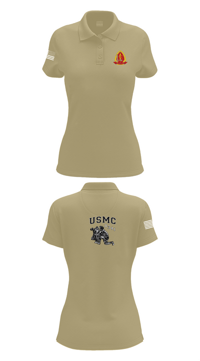 1st Bn 2mar 2nd MarDiv 35824328 Women's Short Sleeve Performance Polo  - 95