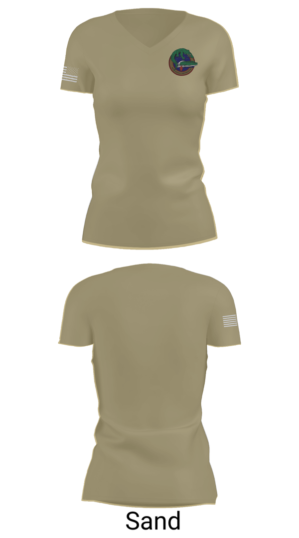 Womens Short Sleeve Vneck Shirt, 2d Assault Amphibian Battalion, , Teamtime, Team time, sublimation, custom sports apparel, team uniforms, spirit wear, spiritwear, sports uniforms, custom shirts, team store, custom team store, fundraiser sports, apparel fundraiser