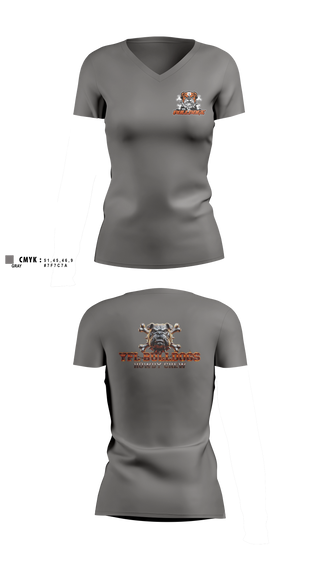 Womens Short Sleeve Vneck Shirt, YFL Bulldogs, , Teamtime, Team time, sublimation, custom sports apparel, team uniforms, spirit wear, spiritwear, sports uniforms, custom shirts, team store, custom team store, fundraiser sports, apparel fundraiser