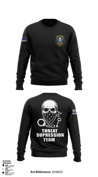 Crew Neck Sweatshirt, New Jersey Department of Corrections, Police, Teamtime, Team time, sublimation, custom sports apparel, team uniforms, spirit wear, spiritwear, sports uniforms, custom shirts, team store, custom team store, fundraiser sports, apparel fundraiser