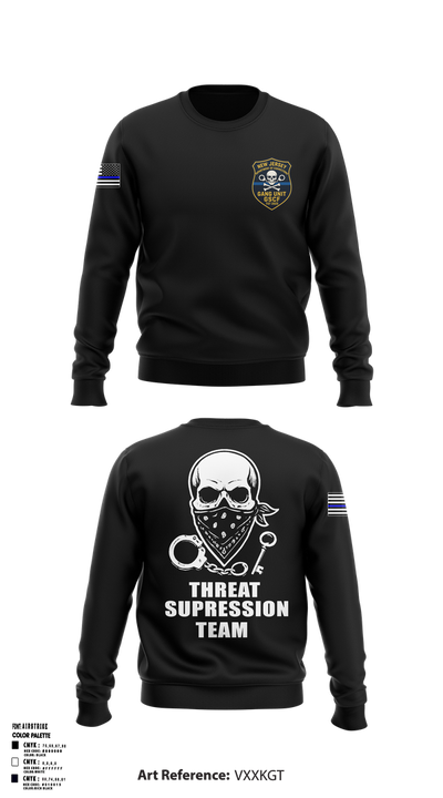 New Jersey Department of Corrections Crew Neck Sweatshirt - 1