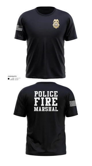 Short Sleeve Performance Shirt, Falls Church Fire Marshal, Fire Department, Teamtime, Team time, sublimation, custom sports apparel, team uniforms, spirit wear, spiritwear, sports uniforms, custom shirts, team store, custom team store, fundraiser sports, apparel fundraiser