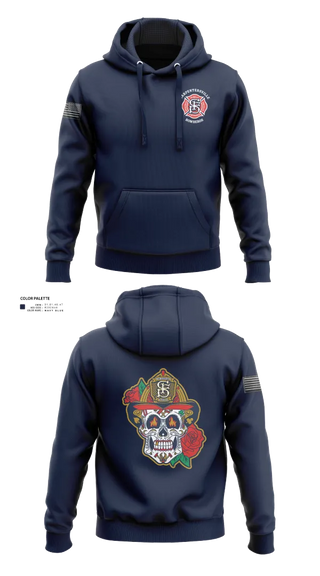 Hoodie, Carpentersville Fire Department, Fire Department, Teamtime, Team time, sublimation, custom sports apparel, team uniforms, spirit wear, spiritwear, sports uniforms, custom shirts, team store, custom team store, fundraiser sports, apparel fundraiser