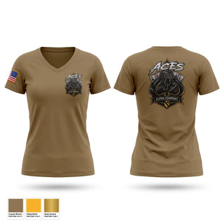Womens Short Sleeve Vneck Shirt, Alpha FMS, Army, Teamtime, Team time, sublimation, custom sports apparel, team uniforms, spirit wear, spiritwear, sports uniforms, custom shirts, team store, custom team store, fundraiser sports, apparel fundraiser