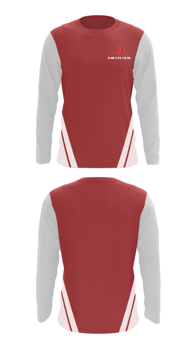Osakis High School 21210126 Long Sleeve Performance Shirt - 27