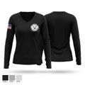 Mid Missouri Drug Task Force Women's Long Sleeve V-neck Shirt - 1