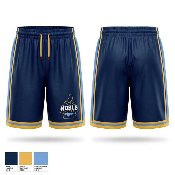 Mens Basketball Shorts, Noble Hoops, Women's Basketball, Teamtime, Team time, sublimation, custom sports apparel, team uniforms, spirit wear, spiritwear, sports uniforms, custom shirts, team store, custom team store, fundraiser sports, apparel fundraiser