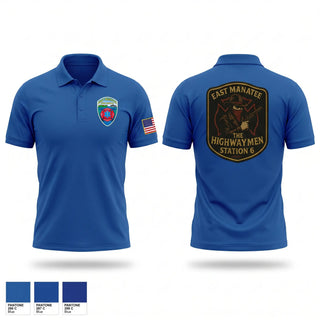 Short Sleeve Performance Polo, East Manatee, Fire Department, Teamtime, Team time, sublimation, custom sports apparel, team uniforms, spirit wear, spiritwear, sports uniforms, custom shirts, team store, custom team store, fundraiser sports, apparel fundraiser