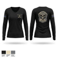 STREET CRIMES UNIT Women's Long Sleeve V-neck Shirt - 1