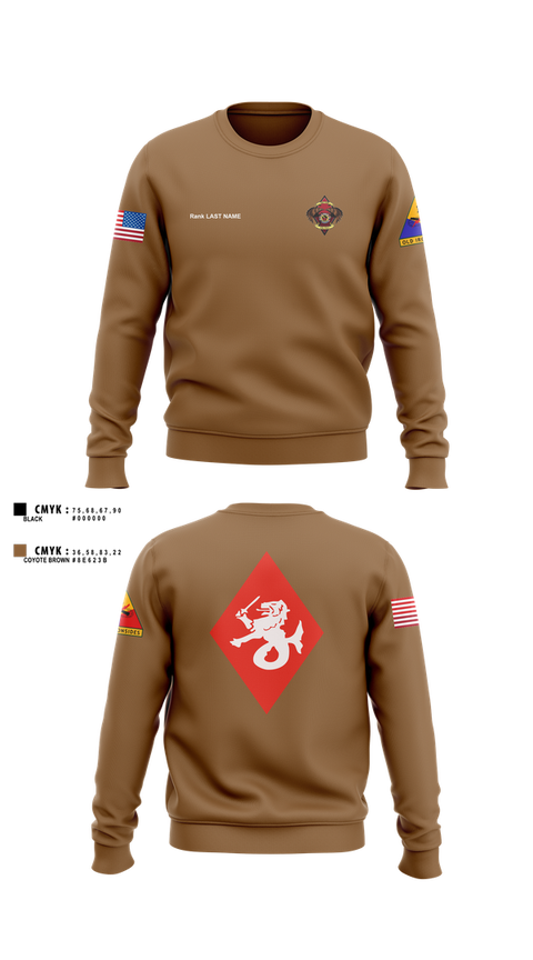 Crew Neck Sweatshirt, , Army, Teamtime, Team time, sublimation, custom sports apparel, team uniforms, spirit wear, spiritwear, sports uniforms, custom shirts, team store, custom team store, fundraiser sports, apparel fundraiser