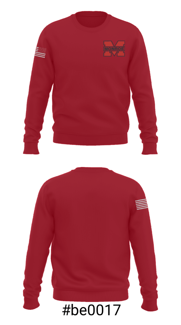 Crew Neck Sweatshirt, Monroe Middle School, Wrestling, Teamtime, Team time, sublimation, custom sports apparel, team uniforms, spirit wear, spiritwear, sports uniforms, custom shirts, team store, custom team store, fundraiser sports, apparel fundraiser