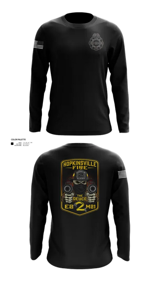 Long Sleeve Performance Shirt, Hopkinsville Fire Department, Fire Department, Teamtime, Team time, sublimation, custom sports apparel, team uniforms, spirit wear, spiritwear, sports uniforms, custom shirts, team store, custom team store, fundraiser sports, apparel fundraiser